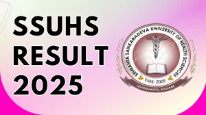 SSUHS Result 2025 Released at ssuhs.in Direct Link to Download 1st, 2nd and 3rd Result