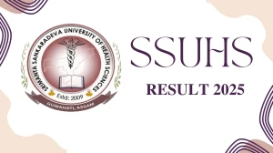 SSUHS Result 2025 Released at ssuhs.in Direct Link to Download PG Course Result