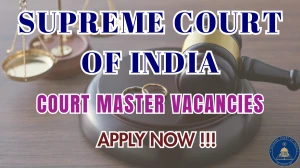 Supreme Court of India Court Master Recruitment 2025 - Apply Online for 30 Posts by Sep 15 Supreme Court of India Court Master Recruitment 2025 - Apply Online for 30 Posts by Sep 15