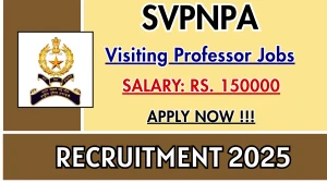 SVPNPA Visiting Professor Recruitment 2025 - Apply Offline