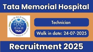 Tata Memorial Hospital Technician Recruitment 2025 – Walk in