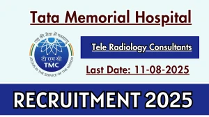 Tata Memorial Hospital Tele Radiology Consultants Recruitment 2025 - Apply Offline