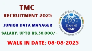 TMC Junior Data Manager Recruitment 2025 – Walk in