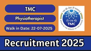 TMC Physiotherapist Recruitment 2025 – Walk in