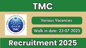 TMC Recruitment 2025 – Walk in for 07 DEO, Research Fellow and More Posts
