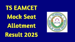 TS EAMCET Mock Seat Allotment Result 2025 Out at tgeapcet.nic.in Direct Link to Download Result