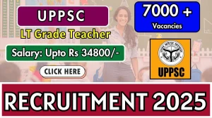 UP LT Grade Teacher Recruitment 2025 - Apply Online for 7466 Posts