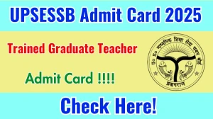 UP TGT Admit Card 2025 To Be Released Soon - Download Link @upsessb.org