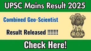 UPSC Combined Geo-Scientist Mains Result 2025 Out at upsc.gov.in, Direct Link to Download Result PDF Here UPSC Combined Geo-Scientist Mains Result 2025 Out at upsc.gov.in, Direct Link to Download Result PDF Here