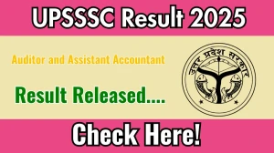 UPSSSC Auditor and Assistant Accountant Result 2025 Out at upsssc.gov.in, Direct Link to Download Result PDF Here UPSSSC Auditor and Assistant Accountant Result 2025 Out at upsssc.gov.in, Direct Link to Download Result PDF Here