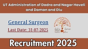 UT Administration of Dadra and Nagar Haveli and Daman and Diu General Surgeon Recruitment 2025 - Apply Offline