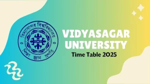 Vidyasagar University Time Table 2025 Announced @ vidyasagar.ac.in Details Here