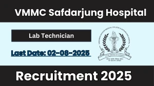 VMMC Safdarjung Hospital Lab Technician Recruitment 2025 - Apply Offline
