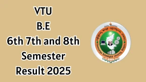 VTU B.E 6th, 7th, and 8th Semester Result 2025 Out at vtu.ac.in Direct Link to Download Result