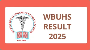 WBUHS Result 2025 Released at wbuhs.ac.in Direct Link to Download 1st Semester Result