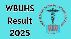 WBUHS Result 2025 Released at wbuhs.ac.in Direct Link to Download 3rd Semester Result