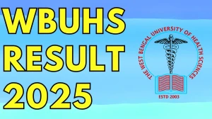 WBUHS Result 2025 Released at wbuhs.ac.in Direct Link to Download UG Course Result