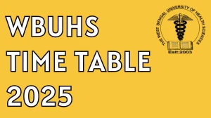 WBUHS Time Table 2025 Announced For BPT, BOT and BPO @ wbuhs.ac.in Details Here