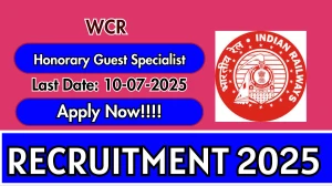 WCR Honorary Guest Specialist Recruitment 2025 - Apply Offline