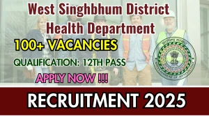 West Singhbhum District Health Department MPW Recruitment 2025 - Apply Offline for 136 Posts West Singhbhum District Health Department MPW Recruitment 2025 - Apply Offline for 136 Posts