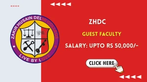 ZHDC Guest Faculty Recruitment 2025 – Walk in for 08 Posts