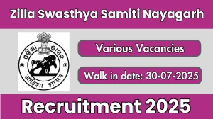 Zilla Swasthya Samiti Nayagarh Recruitment 2025 – Walk in for 27 Counselor, Psychiatric Nurse and More Posts