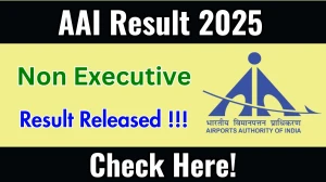 AAI Non Executive Result 2025 Out at aai.aero, Direct Link to Download Result PDF Here