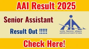 AAI Senior Assistant Result 2025 Out at aai.aero, Direct Link to Download Result PDF Here AAI Senior Assistant Result 2025 Out at aai.aero, Direct Link to Download Result PDF Here