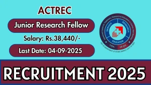 ACTREC Junior Research Fellow Recruitment 2025 - Apply Offline