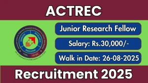 ACTREC Junior Research Fellow Recruitment 2025 – Walk in
