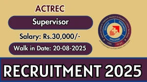 ACTREC Supervisor Recruitment 2025 – Walk in for 01 Posts