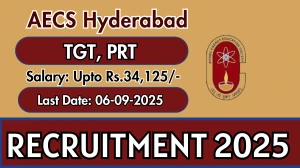 AECS Hyderabad Recruitment 2025 - Apply Offline for TGT, PRT Posts by sep 06