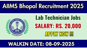 AIIMS Bhopal Lab Technician Recruitment 2025 – Walk in AIIMS Bhopal Lab Technician Recruitment 2025 – Walk in