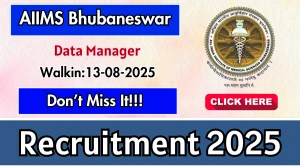 AIIMS Bhubaneswar Data Manager Recruitment 2025 – Walk in for 01 Posts