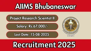 AIIMS Bhubaneswar Project Research Scientist II Recruitment 2025 - Apply Offline