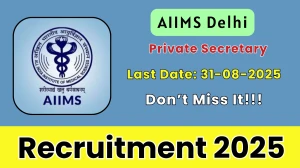 AIIMS Delhi Private Secretary Recruitment 2025 - Apply Offline