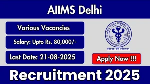 AIIMS Delhi Recruitment 2025 - Apply Offline for 06 Research Assistant, Statistician and More Posts