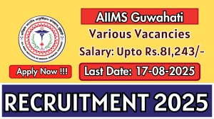 AIIMS Guwahati Recruitment 2025 - Apply Online for 14 Security Officer, Junior Engineer and More Posts