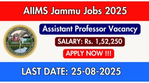 AIIMS Jammu Assistant Professor Recruitment 2025 - Apply Online AIIMS Jammu Assistant Professor Recruitment 2025 - Apply Online