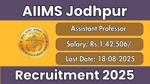 AIIMS Jodhpur Assistant Professor Recruitment 2025 - Apply Online
