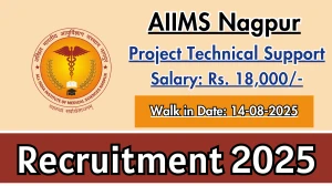 AIIMS Nagpur Project Technical Support I Recruitment 2025 – Walk in