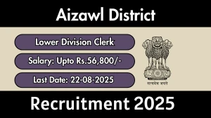 Aizawl District Lower Division Clerk Recruitment 2025 - Apply Offline