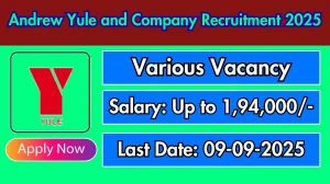 Andrew Yule and Company Recruitment 2025 - Apply Online for General Manager or Executive Director Posts