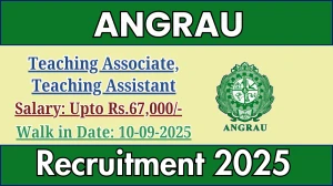 ANGRAU Recruitment 2025 – Walk in for 06 Teaching Associate, Teaching Assistant Posts