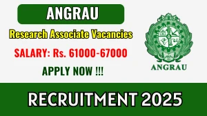 ANGRAU Research Associate Recruitment 2025 – Walk in