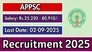 APPSC Executive Officer Recruitment 2025 - Apply Online for 7 Posts
