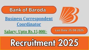 Bank of Baroda Business Correspondent Coordinator Recruitment 2025 - Apply Offline