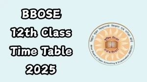 BBOSE 12th Class Time Table 2025 Out bboseonline.bihar.gov.in Check Time Table Here