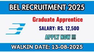 BEL Graduate Apprentice Recruitment 2025 – Walk in BEL Graduate Apprentice Recruitment 2025 – Walk in