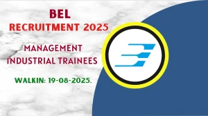 BEL Management Industrial Trainees Recruitment 2025 – Walk in for 08 Posts